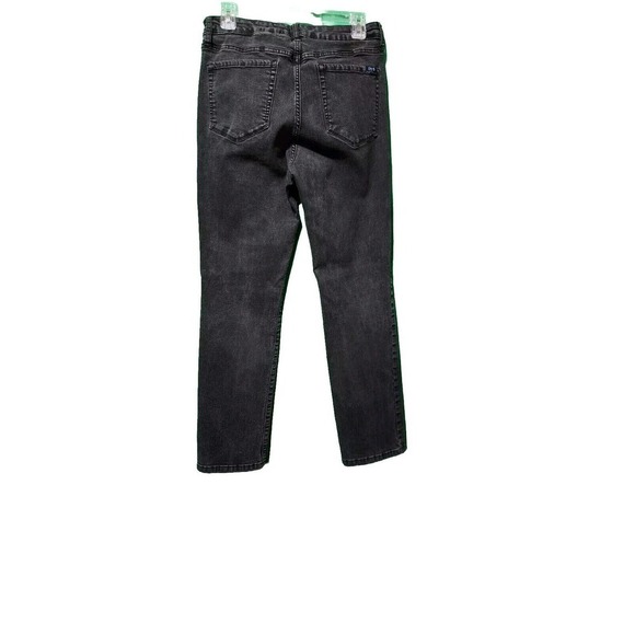 Chaps Women's Straight Leg Jeans Size 12 Solid Black - Picture 2 of 6